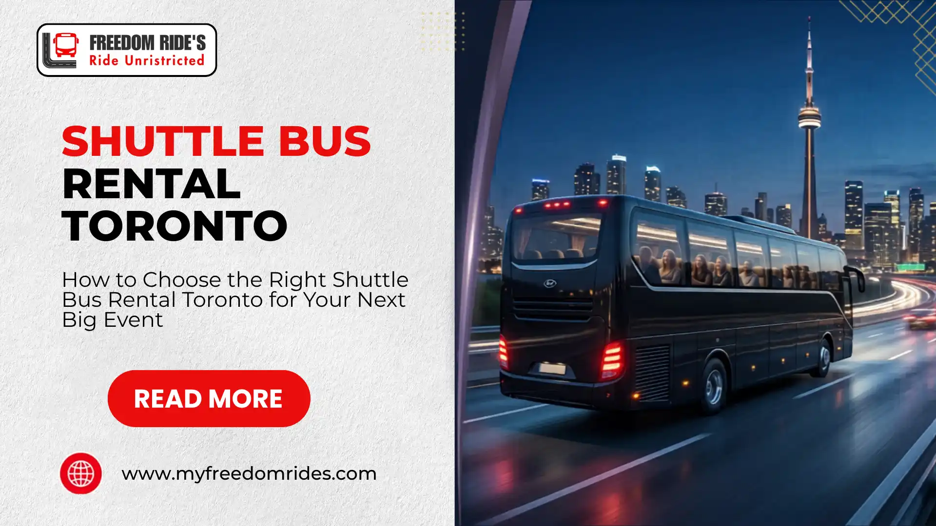 Book shuttle bus rental Toronto for events